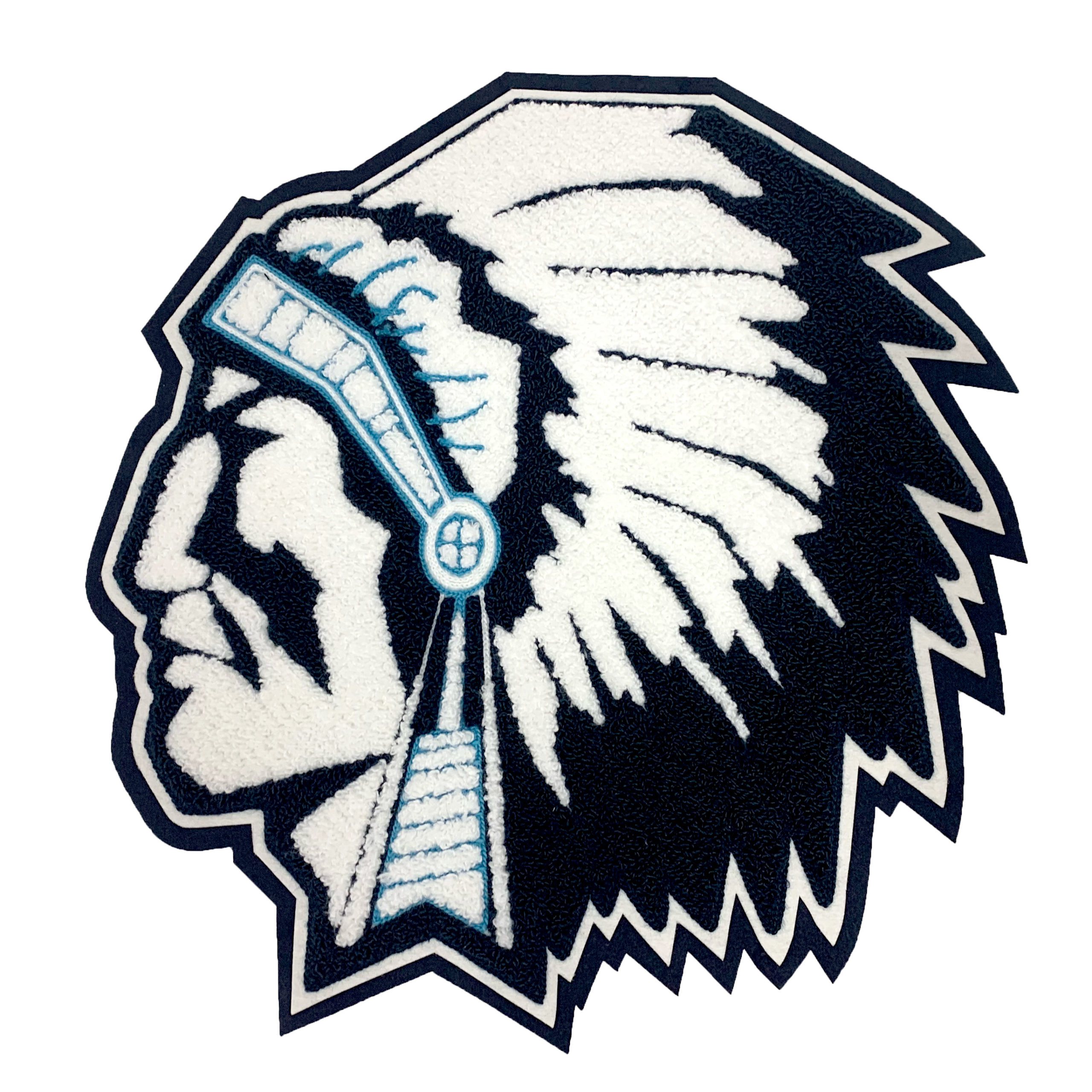 Native American Chief patch, 3 colors